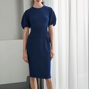 Elegant Navy Blue Dress